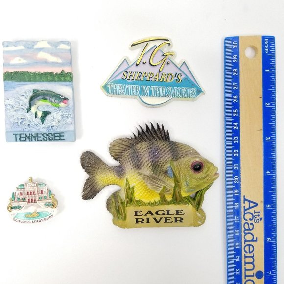 Vtg 4 Kitchen Refrigerator Magnets Assorted - Picture 3 of 4